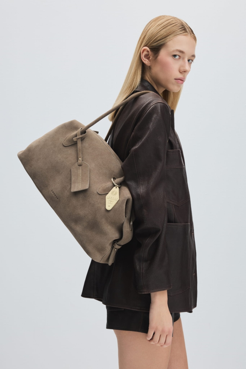 CHECK IN LONDON TAUPE GREY