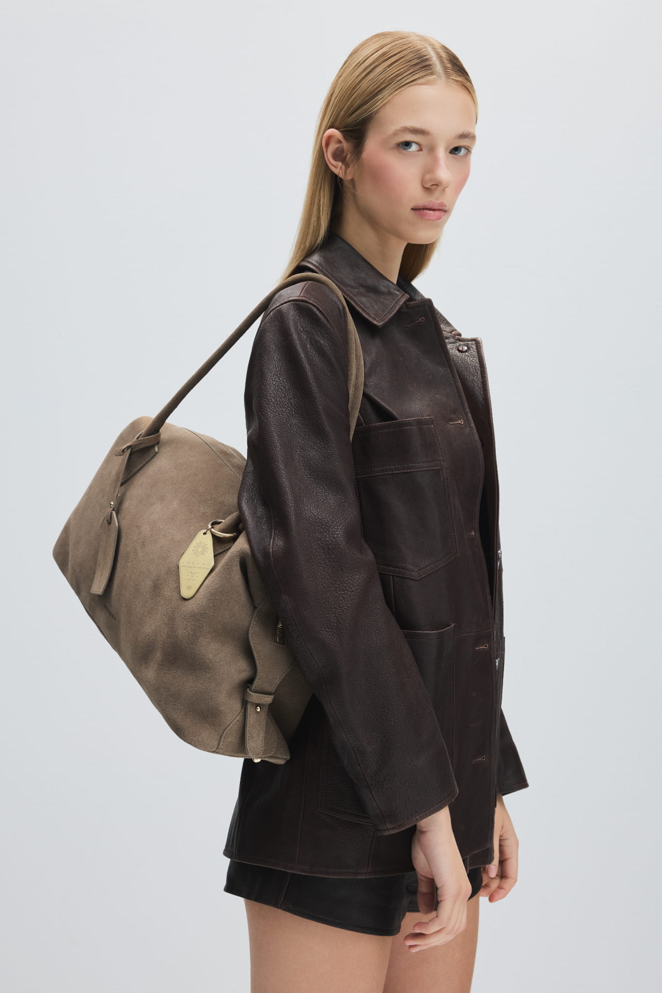 CHECK IN LONDON TAUPE GREY