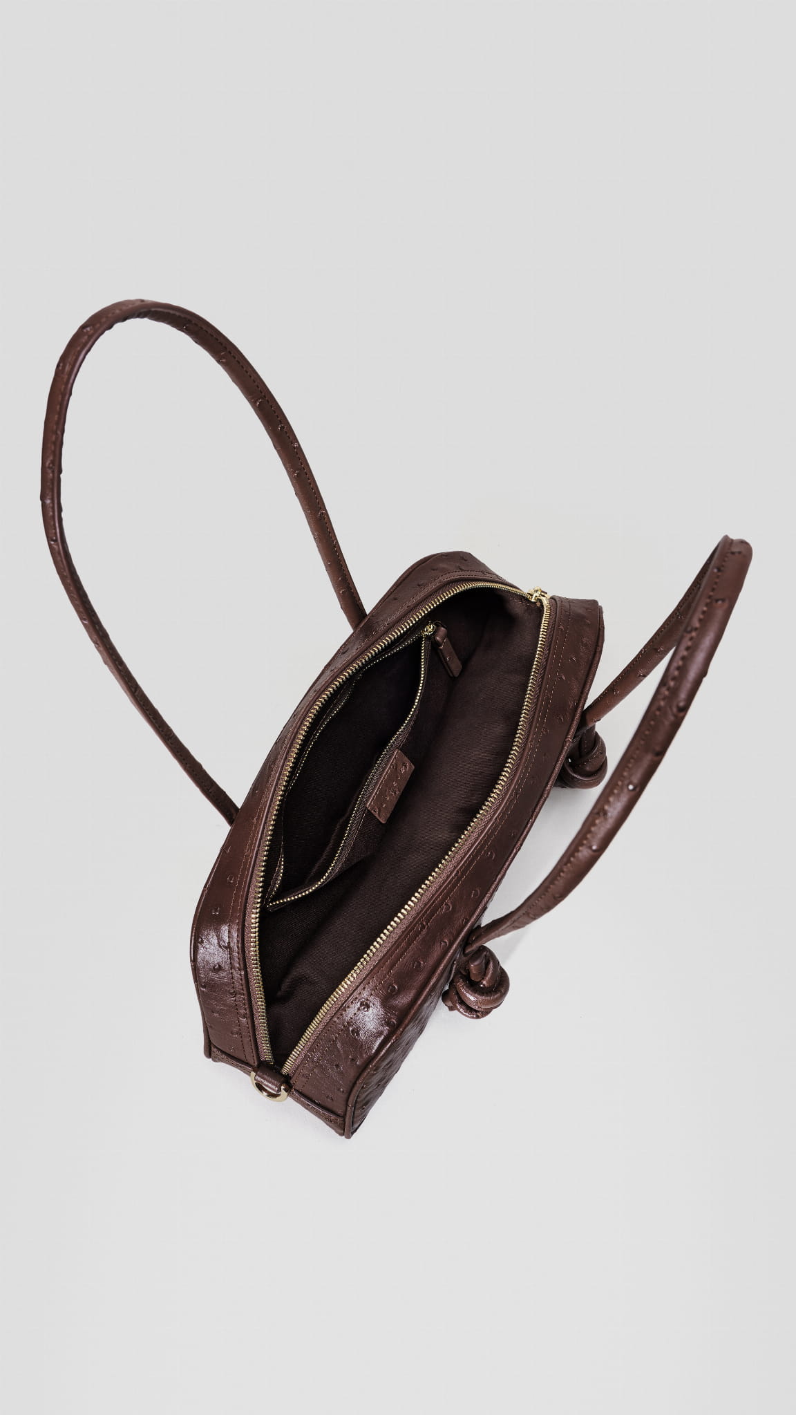 LOST IN AMSTERDAM OSTRICH BROWN